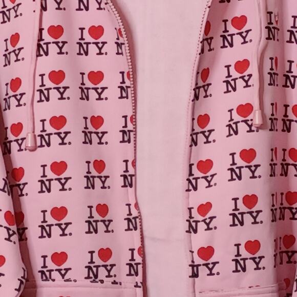 NYC I Love NY Women's Pink Hoodie. Size L - Picture 4 of 15